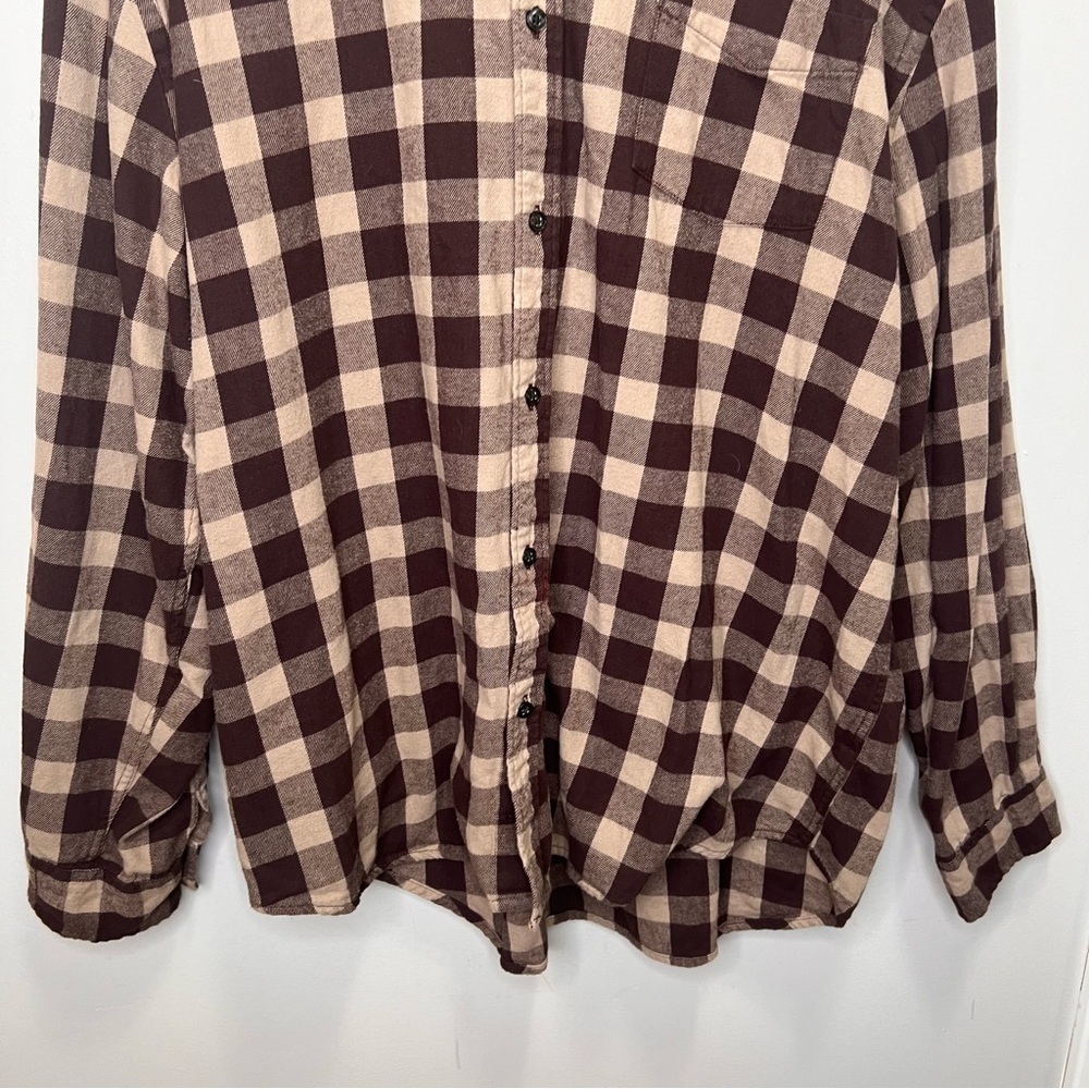 Joe Fresh Plaid Button Front Shirt Size 2XL 100% Cotton - Picture 2 of 6